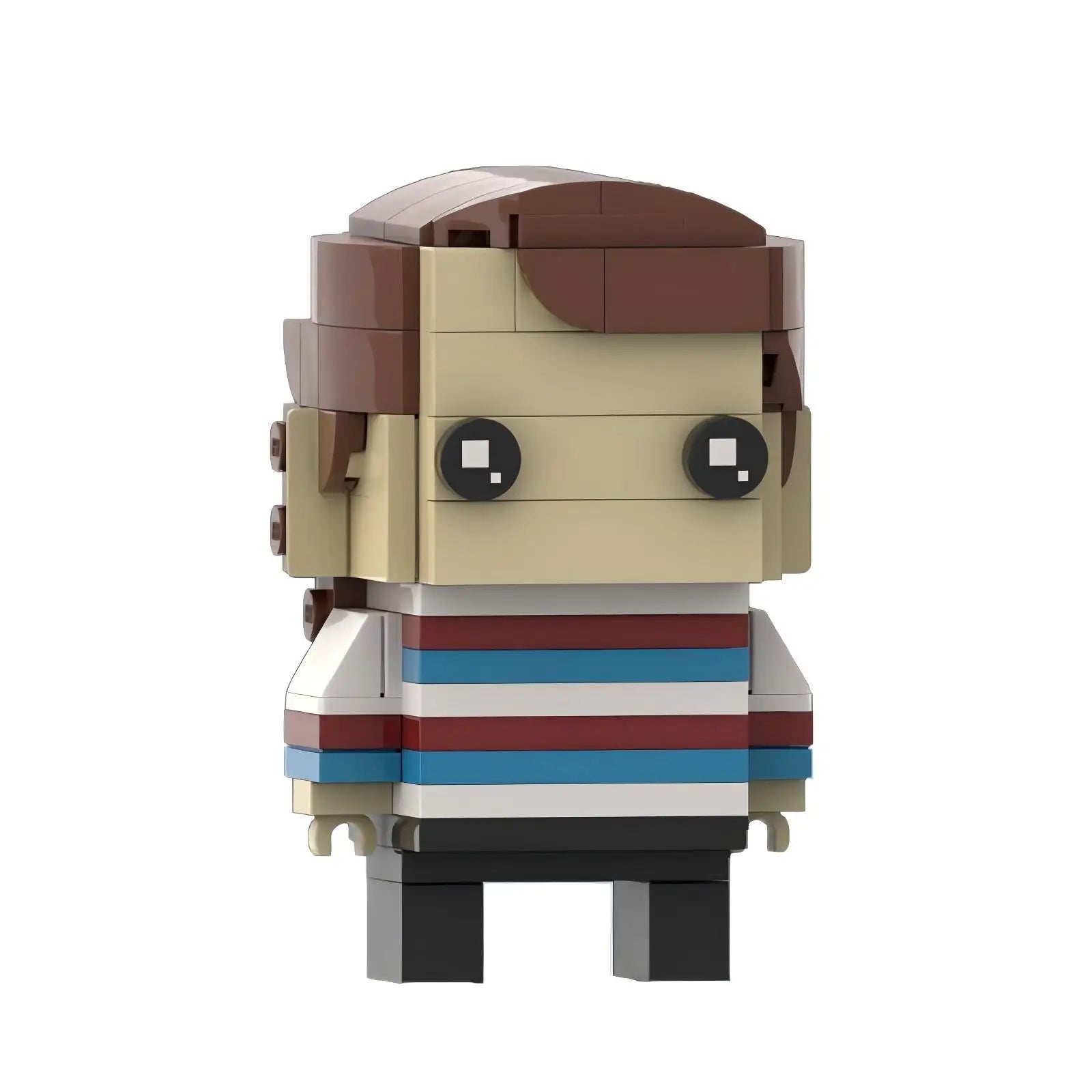 Stranger things lego action character square head assembly toy gift.