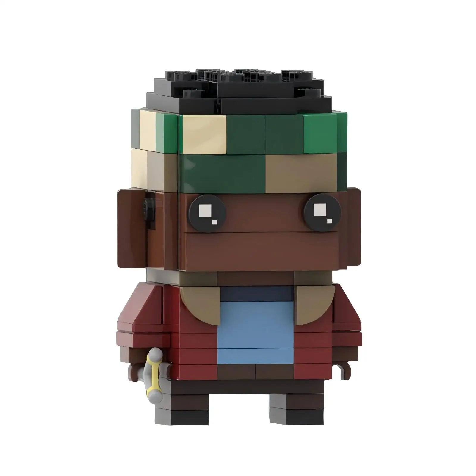 Stranger things lego action character square head assembly toy gift.