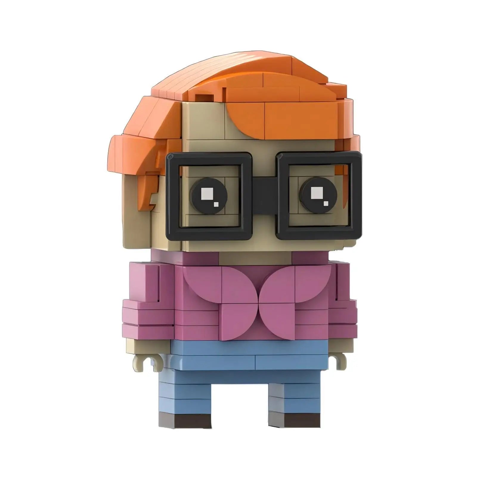 Stranger things lego action character square head assembly toy gift.