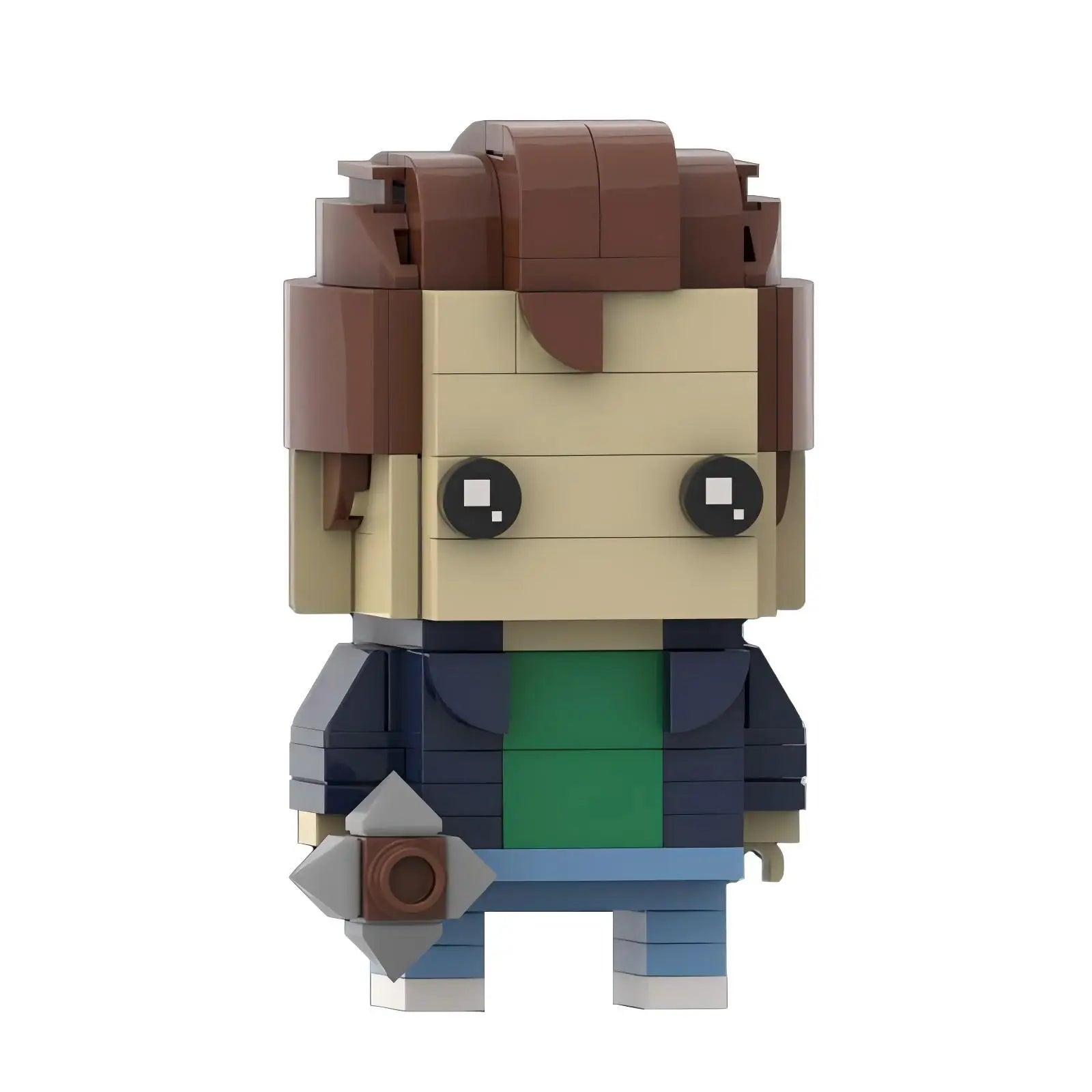 Stranger things lego action character square head assembly toy gift.