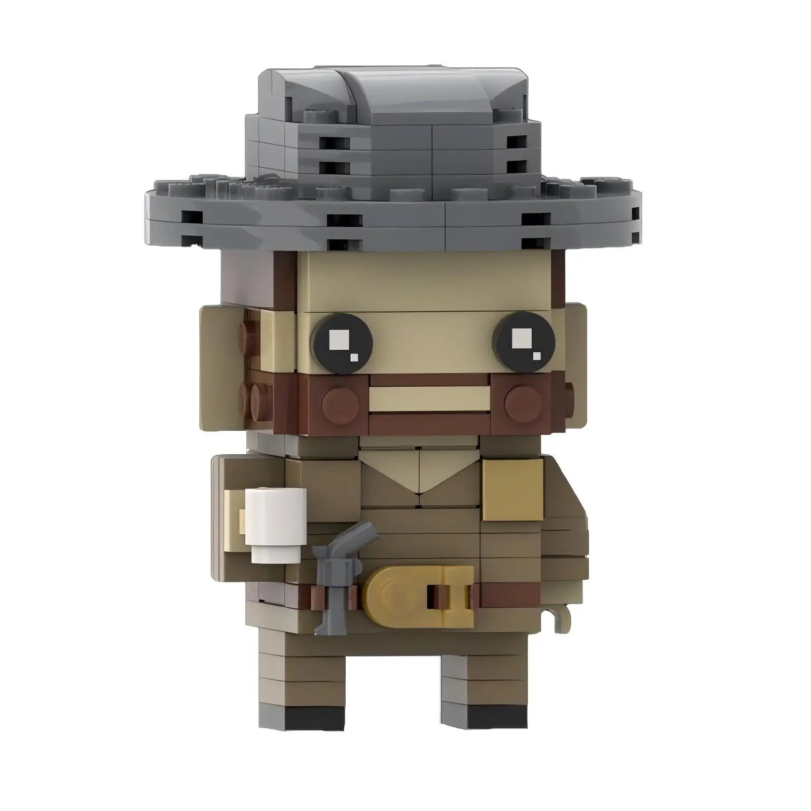 Stranger things lego action character square head assembly toy gift.