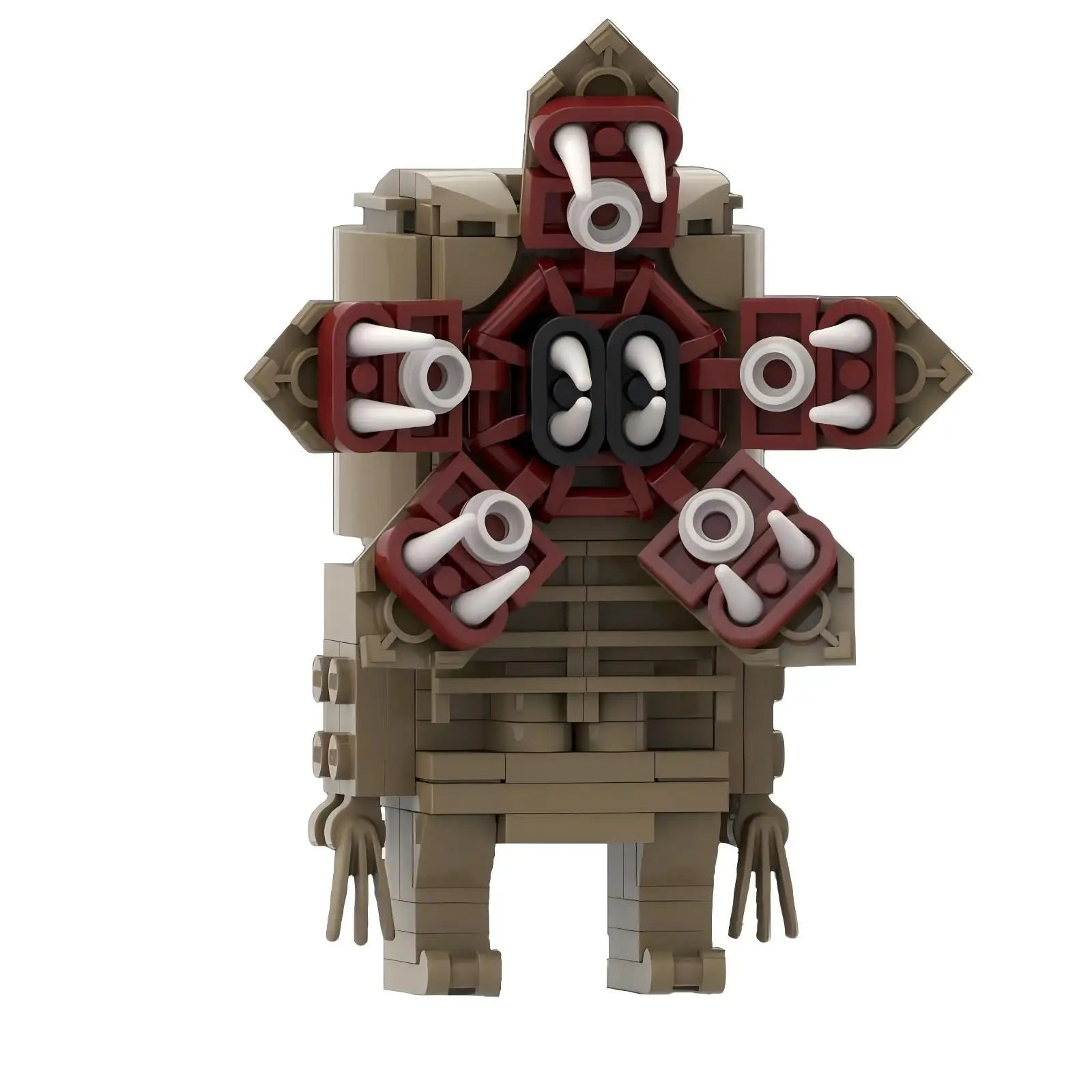 Stranger things lego action character square head assembly toy gift.